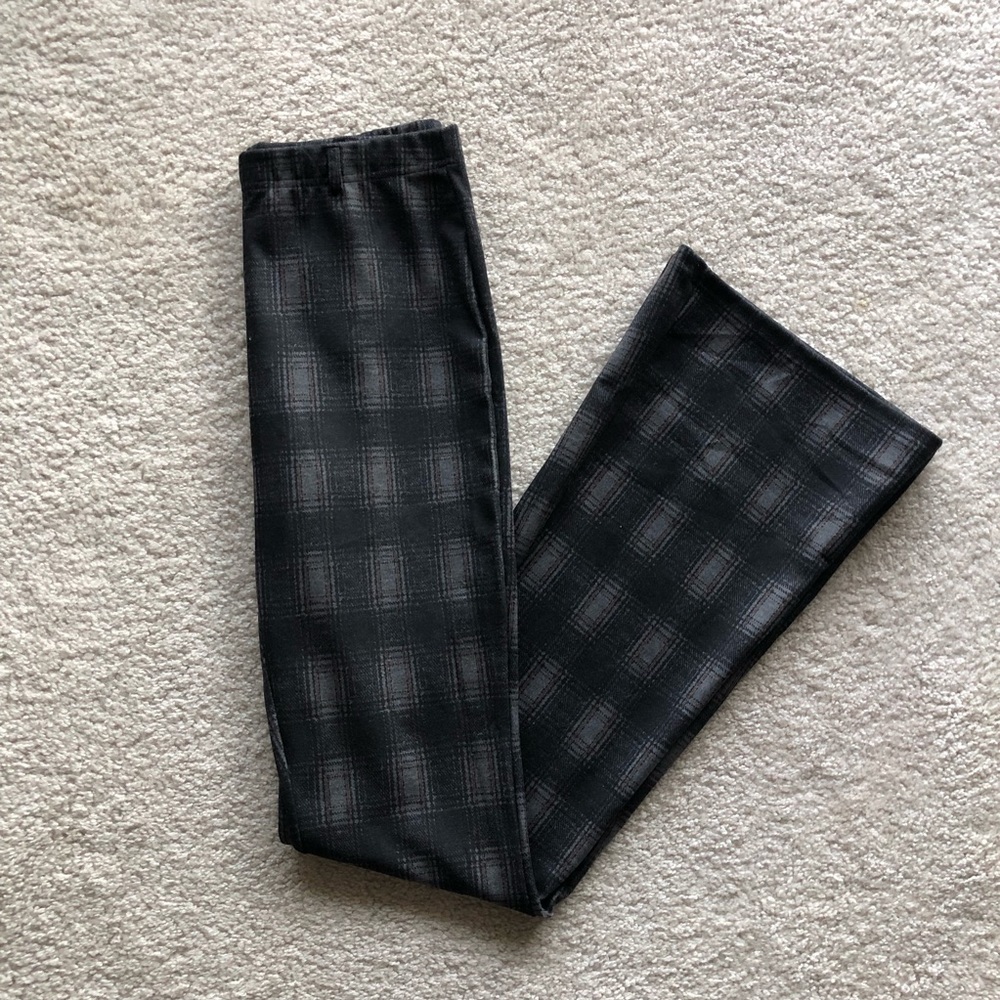 Plaid Flare Pants